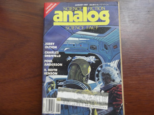 Analog Science Fiction Magazine August 1987 Ingles Anderson