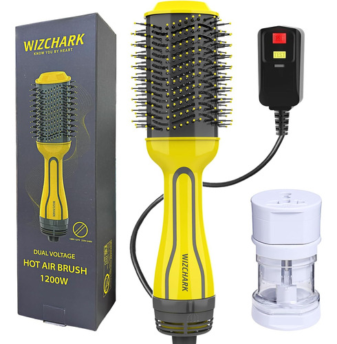 Dual Voltage Hair Dryer Brush, Wizchark Hair Blow Dryer B...