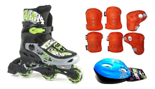 Rollers Extensibles 31 Al 34 Protecciones Casco Regalo Niños