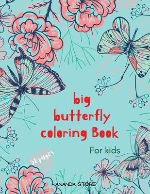 Libro Big Butterfly Coloring Book: Butterfly Coloring Boo...