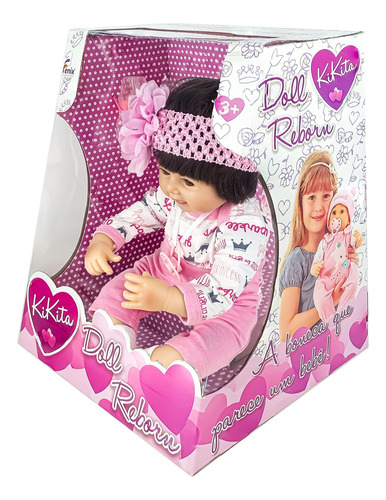 Bebê Reborn Boneca Menina Em Vinil Articulada Realista 41 Cm