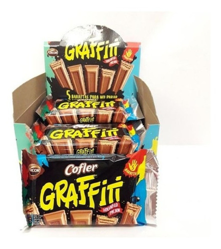 Cofler Graffiti chocolate caja 12 unidades