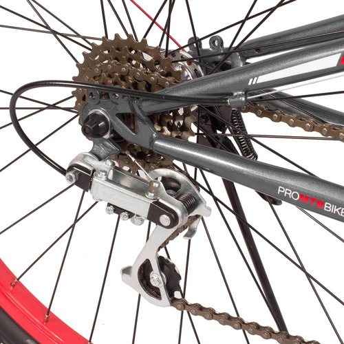 Bicicleta Montaña R26 18 Vel Doble Suspension Gris Gospel