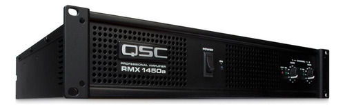 Qsc Amplificador De Potencia A Dos Canales Rmx 1450a Color Negro