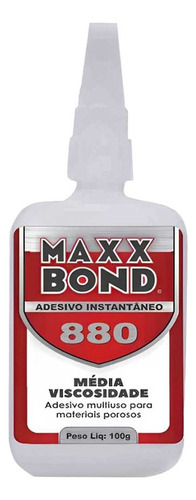 Super Cola Adesivo Instantâneo 880 Multiuso 100g -maxx Bond