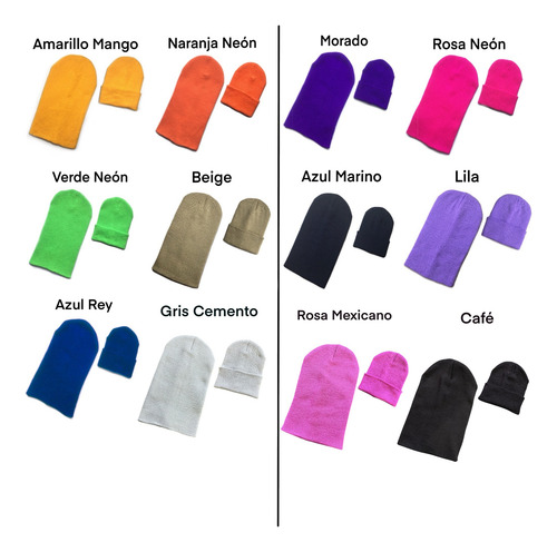 Gorro Bordado Personalizado 10 Piezas Beanie Tu Diseño Bini Elegir Colores Por Chat Con El Vendedor Unitalla Ajustable