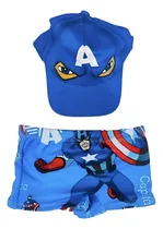 Comprar Sunga Infantil + Boné Praia Menino Roupa Verão Praia