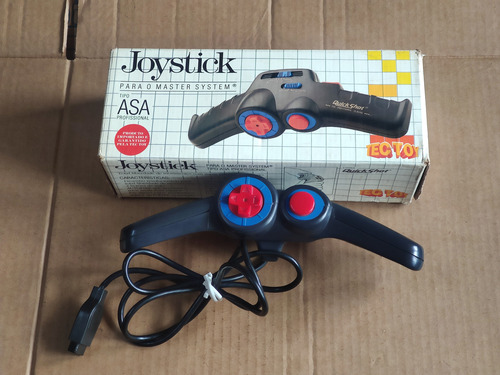 Controle / Joystick Asa -- Original -- Sega Master System Preto (Usado)