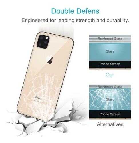 Imagen 5 de 7 de Lamina De Vidrio Templado Trasero Para iPhone 11 Pro Max