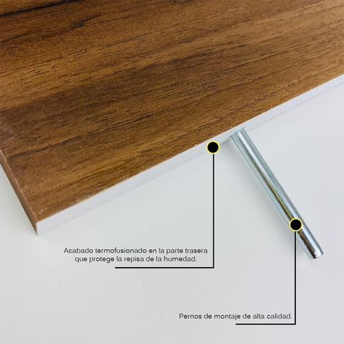 Imagen 6 de 10 de 3 Repisas Flotantes Modernas Minimalistas Melamina Mixtas