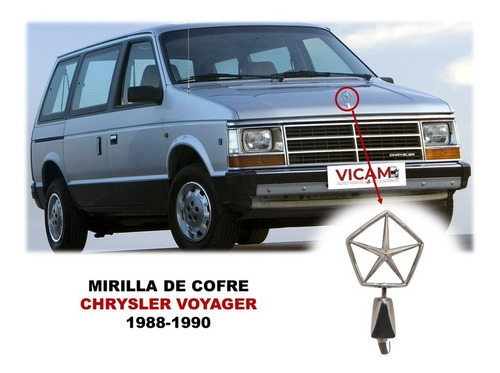 Emblema Para Cofre Chrysler Voyager 1988-1990