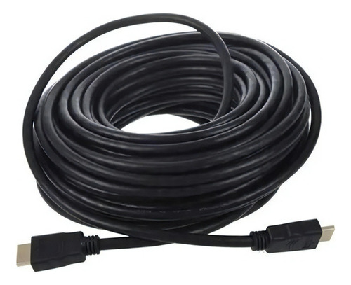 Cable HDMI de 15 m blindado 1.4 Ethernet, 15 metros, Full HD 3D, color negro