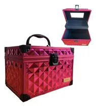 Comprar Maleta Porta Maquiagem Esmaltes Acessórios Vazia Com Espelho