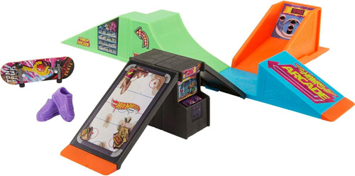 Hot Wheels Skate Arcade Skatepark Playset Con Diapasón Tony 