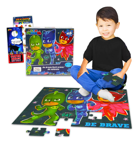 Pj Masks Rompecabezas De Piso Para Niños Pequeños - Pj Masks