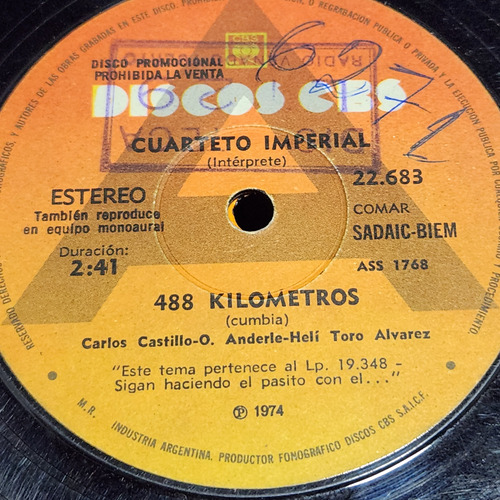 Simple Cuarteto Imperial Discos Cbs C4