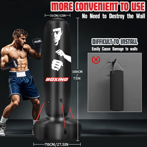 Saco De Boxeo 71 Con Soporte E Inflable