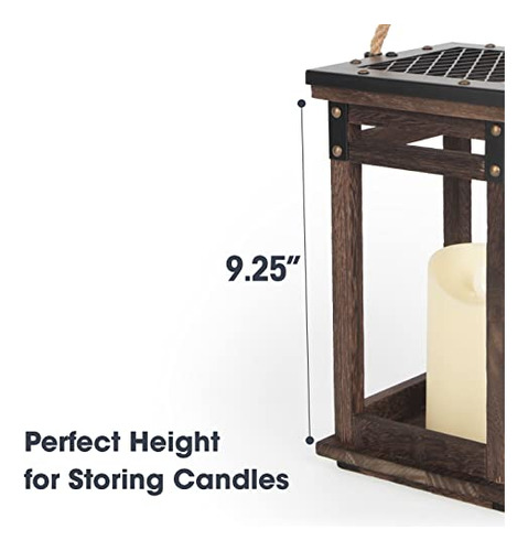 Faroles Decorativos Para Velas Led Sin Llama Candelabro Vi