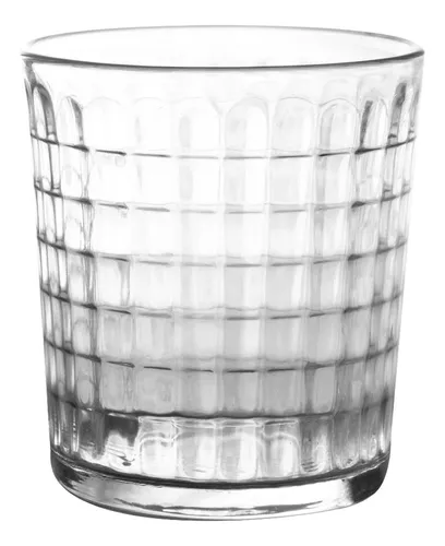 Juego De Vasos De Vidrio Durax Diamante 250 Cc X 12 Unidades