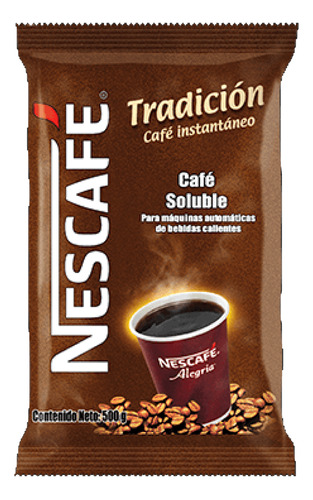 Café Soluble Tradición Nescafé Para Máquina 500gr