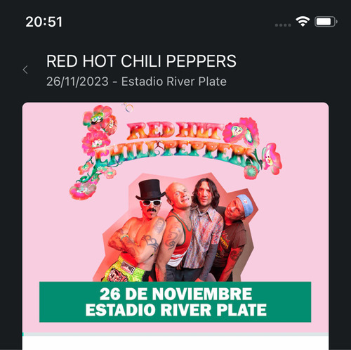 Disco De Los Red Hot Con Ticket De Regalo Día Domingo 