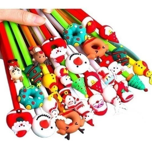 Lot 40 Kawaii Christmas Themed Gel P - Unidad a $74