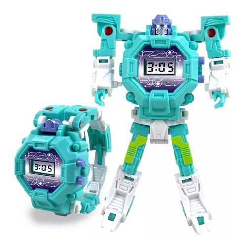 Imagen 1 de 7 de Reloj Digital Robot Transformers Para Niños. Kata Store