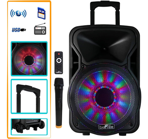 Befree Sound Altavoz Pa Portátil Para Fiestas, Recargable Po