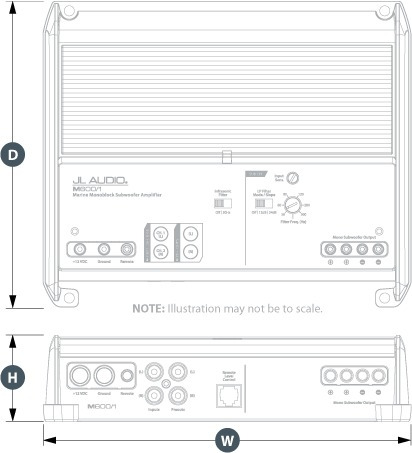 Imagem 5 de 6 de Amplificador Marinizado Mono Jl Audio M600/1