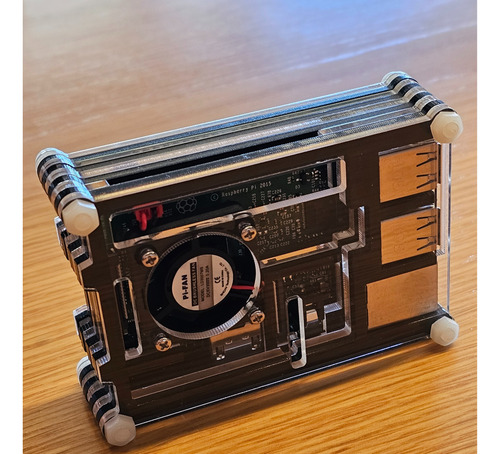 Novinho- Raspberry Pi 3 Model B V1.2 Case Acrilico E Cooler (Usado)