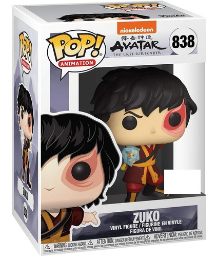 Funko Pop Avatar Zuko Glow #838