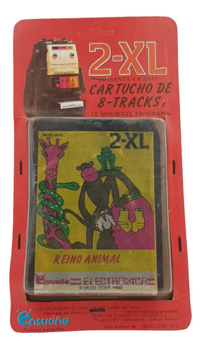 Cartucho De 8 Tracks 2xl Reino Animal Vintage Ensueño 1980