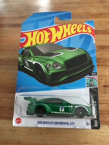 2023 Hot Wheels 2018 Bentley Continental Gt3 Verde- 03_recs