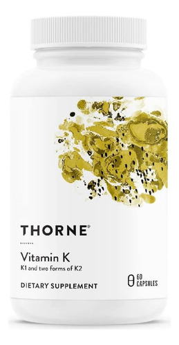 Vitaminas K1 Y K2 Thorne 60 Cápsulas