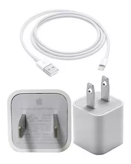 Cargador iPhone 5 5s 5c 5se 6 6s 7 8 X Xs Max + Cable Original Sellados Apple Usa -+ Cable Y Adaptador De Regalo Local