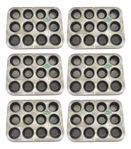 Comprar Conj 6 Formas Antiaderente De Cupcakes 12 Cavidades