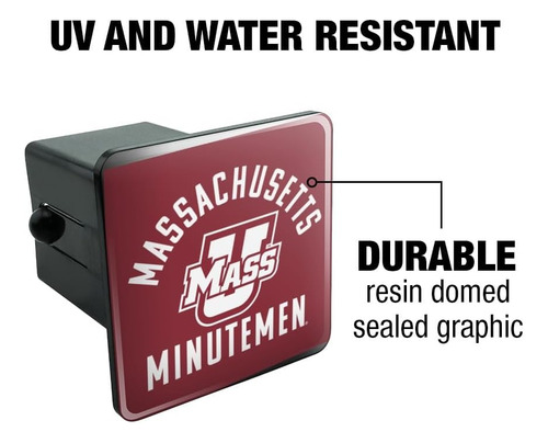 University Of Massachusetts Minutemen Logo Tow Trailer Hitch