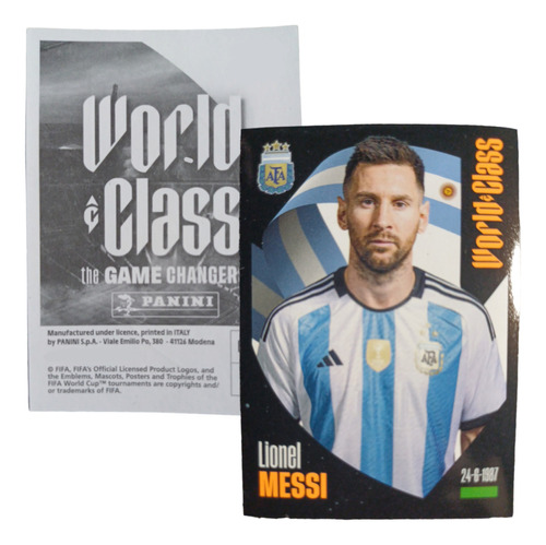 Estampa Lionel Messi Argentina World Class 2024 Panini 