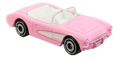 Auto Hot Wheels Película Barbie Corvette 1956 Color Rosa