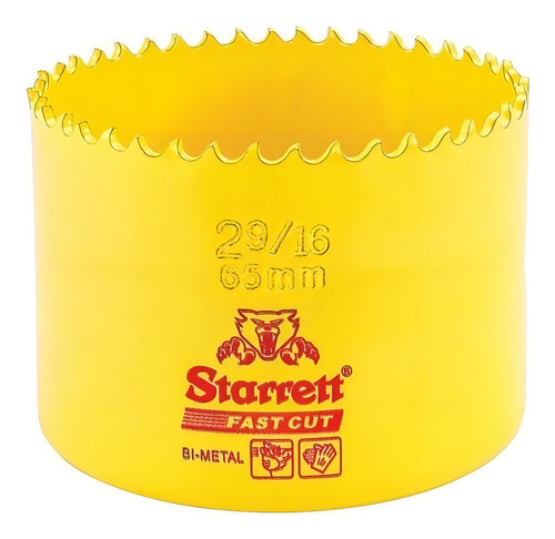 Serra Copo Starrett Bimetal 65mm (fast Cut)
