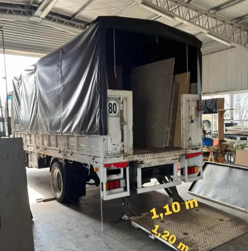 Flete Camion Mudanza Pallets Con Pala Plataforma Hidráulica