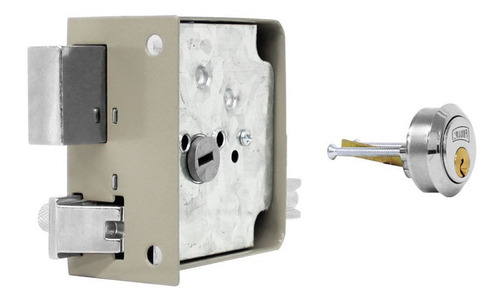Cerradura Sobreponer Chapa 715 Derecha Beige Phillips