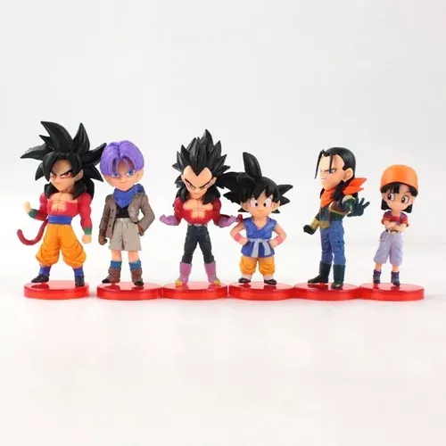 Kit 6 Bonecos Dragon Ball GT - Edição Limitada