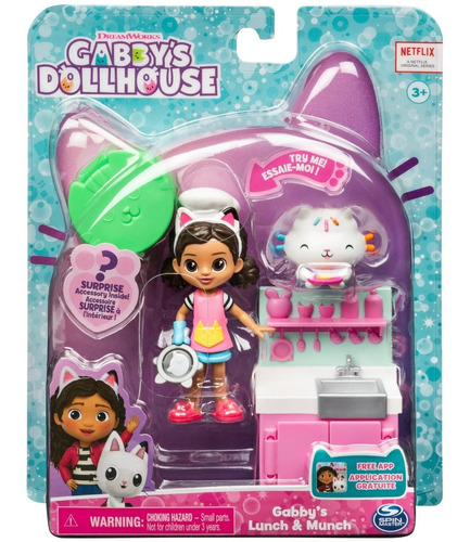  Gabby's Dollhouse Set Con Figuras Juego De Cocina 
