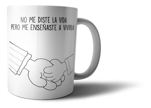 Taza De Cerámica Día Del Padre, Personalizada, Me Enseñaste