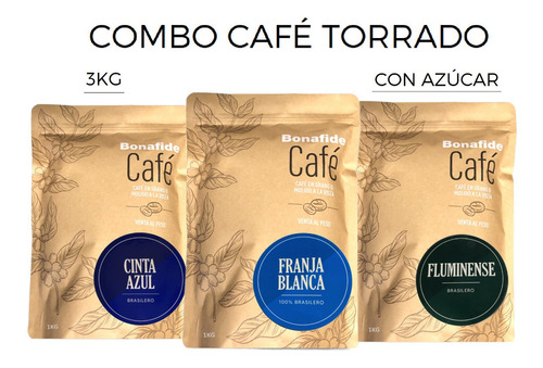 Combo Café Bonafide 3k Torrados