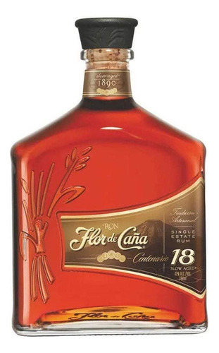Paquete De 3 Ron Flor De Caña Centenario Gold 18 Años 750 Ml