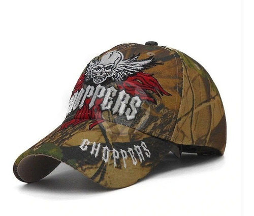 Gorra Visera Realtree Choppers Skull Camo Caza Pesca Moto