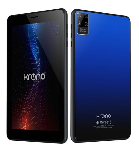 Tablet Krono Net K7 Plus 7 Android 12 Sim Card Color Azul