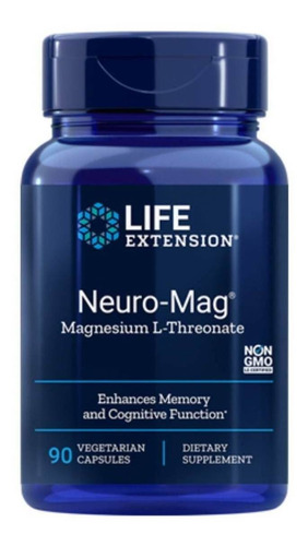 Suplemento en cápsula Life Extension  Neuro-Mag magnesio en pote 90 un